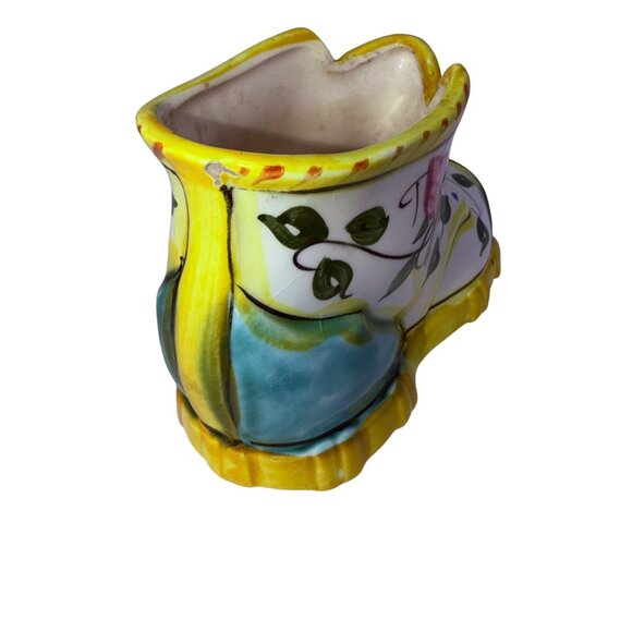 Vintage Ceramic Shoe Planter Lot Japan—Rooster Cottage, Mouse Boot, Train Boot - Picture 15 of 16